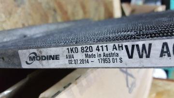 CHLADIČ KLIMATIZACE KLIMA VW GOLF TOURAN 1K0 1K