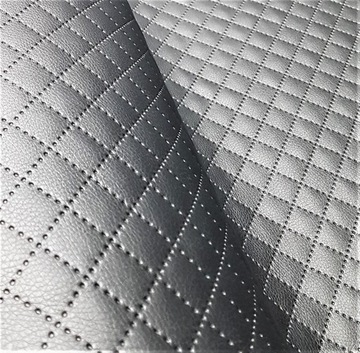SREBRNA 2x2 Eko skóra Tkanina pikowana Materiał