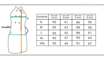 DAMSKI FARTUCH KELNERSKI różne kolory r.L