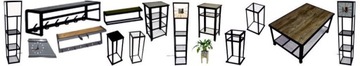 Подставка для цветов Металлическая подставка, консоль, LOFT 70/25