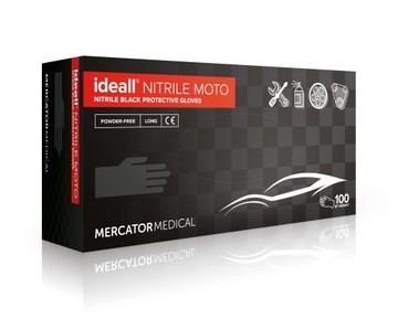 Нитриловые мотоперчатки Ideall, размер XL, 100 шт.