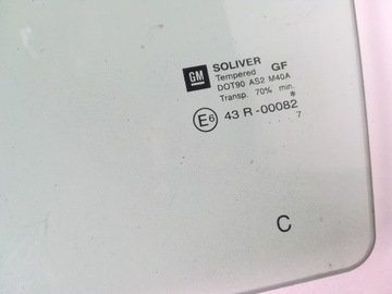 SZYBA DRZWI LEWY TYŁ M40A 07R OPEL VECTRA C KOMBI