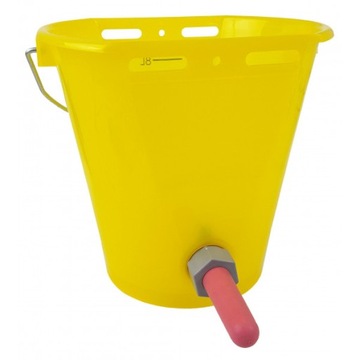 POIDŁO WIADRO ZE SMOCZKIEM DO POJENIA CIELĄT YELOW