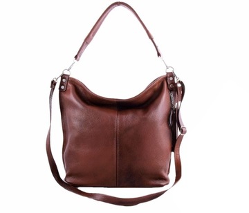 КОРИЧНЕВО-КРАСНАЯ КОЖАНАЯ СУМКА