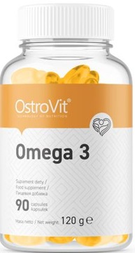 OstroVit Omega 3 Kwasy Tłuszczowe EPA DHA Tłuszcze 90kaps
