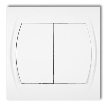 Włącznik świecznikowy biały LWP-2 LOGO KARLIK