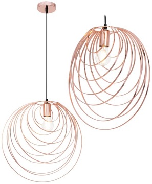 LAMPA WISZĄCA SUFITOWA GEOMETRYCZNA ROSE GOLD LOFT