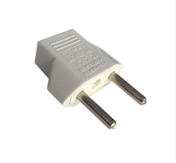 WTYCZKA ADAPTER PRZEJŚCIÓWKA US NA EU BIAŁA ver A