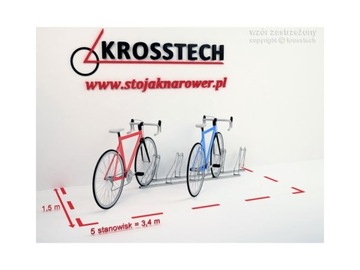 ПОДСТАВКА ДЛЯ ВЕЛОСИПЕДОВ A CROSS 5 ОЦИНКОВАННЫЕ ВЕЛОСИПЕДЫ BIKES HIT
