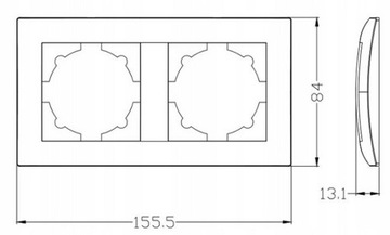 WESA LC-48 ДВОЙНАЯ ГОРИЗОНТАЛЬНО/ВЕРТИКАЛЬНАЯ РАМА