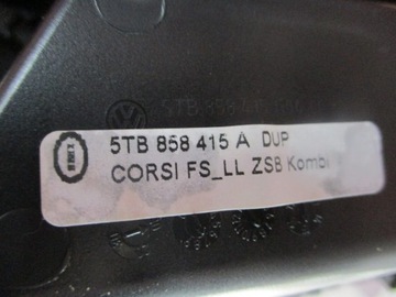 POUZDRO PŘÍSTROJOVÁ DESKA DEKORACE VW TOURAN 5TA 5TB858415A