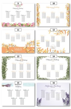 План стола, список гостей, 70х100см, по индивидуальному заказу