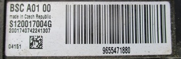 PEUGEOT 407 MODUL BSI 9655471880