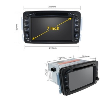 Радио 7 'Mercedes W209 Android 12 4/64 GPS WiFi