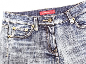 River Island markowe spodenki jeans r.S bio-45 cm