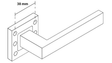 ТОПАЗ НЕРЖАВЕЮЩАЯ ДВЕРНАЯ РУЧКА, НАБОР РОЗЕТОК