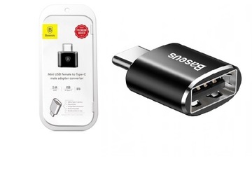 BASEUS adapter przejściówka z USB-A do USB-C OTG