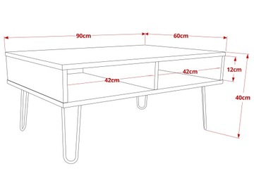 ЖУРНАЛЬНЫЙ СТОЛИК PIKO BENCH, ДУБ КОРИЧНЕВЫЙ, ОРЕХ