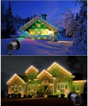 PROJEKTOR LASEROWY RUCHOMY ŚWIĄTECZNY RG GREEN PILOT STAR SHOWER n PREZENT