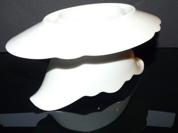 KPM WAŁBRZYCH БЕЛАЯ БЛЮДА ДЛЯ СОУСА 22 СМ