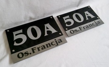 Гравированная адресная тарелка. Номер дома. Штаб -квартира