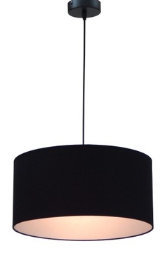 LAMPA WISZĄCA SUFITOWA LED FI 40cm CZARNO/SREBRNY