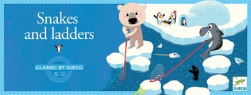 DJECO gra planszowa WĘŻE I DRABINY 5+ 5208