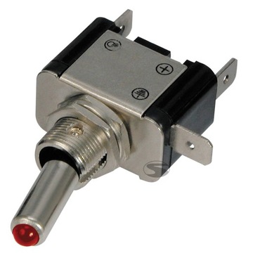 Przełącznik ON/OFF 25A/12V z diodą LED czerwoną