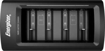 Универсальное зарядное устройство ENERGIZER для батарей типа AAA R3 AA R6 C R14 D R20 9 В.