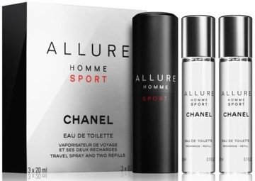 CHANEL Allure Homme Sport EDT 3 x 20ml TRAVEL