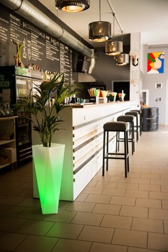 САДОВЫЙ ЦВЕТОЧНЫЙ ГОРШОК С ПОДСВЕТКОЙ RGB LED + ПУЛЬТ ДИСТАНЦИОННОГО УПРАВЛЕНИЯ 75 см