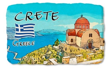 KRETA CRETE GRECJA magnes na lodówkę kamień 553