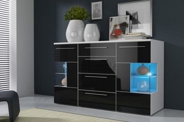 ROMA КОМОД - БЛЕСКОВАЯ МЕБЕЛЬ - 150см + LED