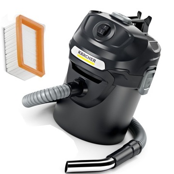KARCHER AD 2 ПЫЛЕСОС ДЛЯ КАМИНА БЕЗМЕШОЧНЫЙ ФИЛЬТР ДЛЯ ЗОЛА ДЛЯ ГРИЛЯ КАМИНА