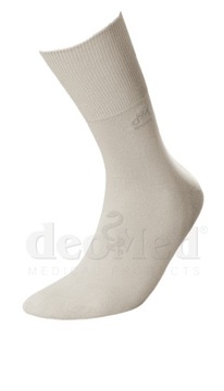 Bezuciskowe skarpety DeoMed Cotton Silver 43-46 beż