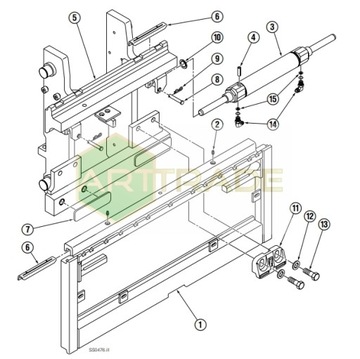 CASCADE ślizg górny do 35C/55C Sideshifter 35K/55K