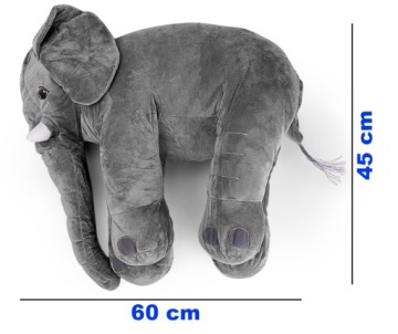 ПЛЮШЕВАЯ ИГРУШКА-МАСКОТ СЛОН-МАСКОТ ПОДУШКА ДЛЯ ОБНИМАНИЙ 60 СМ
