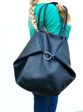 КОЖАНАЯ СУМКА-ШОППЕР КОСМЕТИЧЕСКАЯ СУМКА 2В1