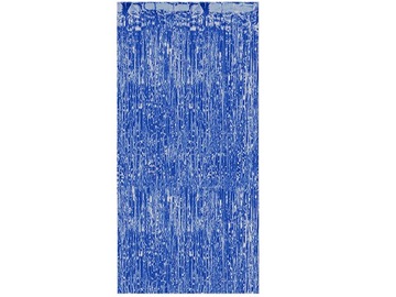Imprezowa KURTYNA party 90cm/250cm NIEBIESKA
