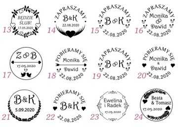 PIECZĘĆ NA ŚLUB PIECZĄTKA ŚLUBNA STEMPEL WESELE