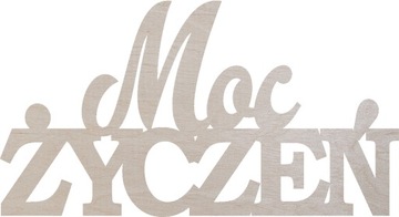 Moc życzeń napis