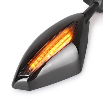 ЗЕРКАЛА С ПОВОРОТНИКАМИ ДЛЯ МОТОЦИКЛА SUZUKI HONDA