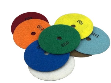 АЛМАЗНЫЙ ДИСК. ПОЛИРОВАЛЬНАЯ VELCRO SANDING GREEN 125 #50 СУХАЯ