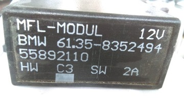 BMW E38 E39 MODUL ŘÍZENÍ ŘÍDÍCÍ 61358352494