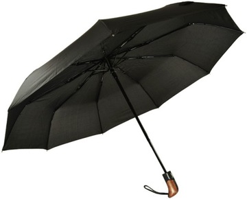 АВТОМАТИЧЕСКИЙ ВЕТРОЗАЩИТНЫЙ ЗОНТ TIROSS, ЧЕРНЫЙ