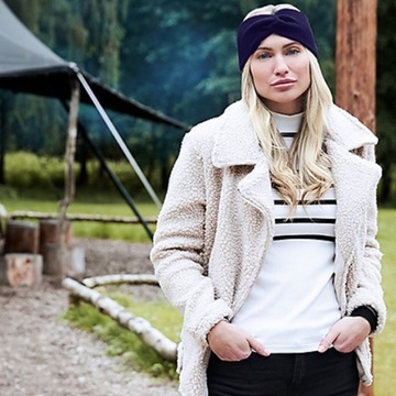 ЖЕНСКАЯ ПОВЯЗКА НА ГОЛОВУ ТЕПЛАЯ ЗИМА БОХО УЗЕЛ