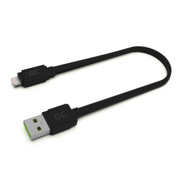 Kabel USB - Apple Lightning Green Cell 0,25 m