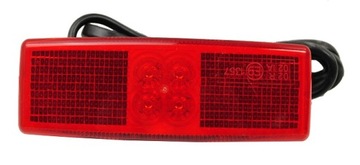 LAMPA LAMPKA OBRYSOWA LED LEDOWA CZERWONA