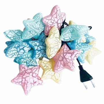 ЗВЕЗДНЫЕ РОЖДЕСТВЕНСКИЕ ОГНИ 20 СВЕТОДИОДНЫХ РАЗНОЦВЕТНЫХ НОВИНКА