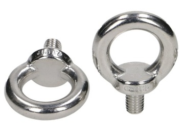 M6 Śruby z Uchem Nierdzewne Oczkowe Śruba 1 Szt